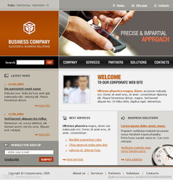 公司类模板设计 从图片到网页，构建专业网站的全流程指南